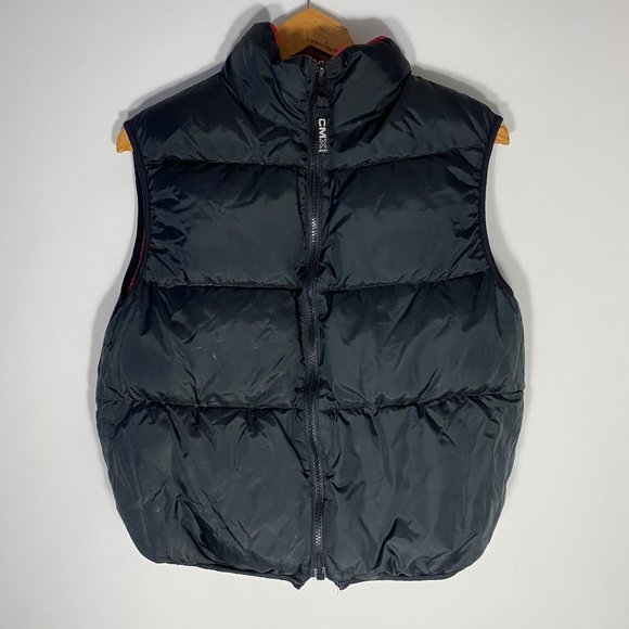 Club Monaco Youth Vest CMX Sport Reversible Zip Puffer Down Red Sz XL - Picture 3 of 11